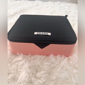 Prada Black and Pink Beauty Case